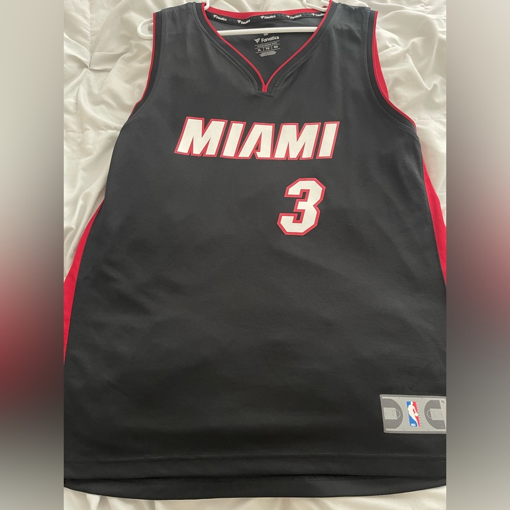 Fanatics Black and Red Miami Jersey